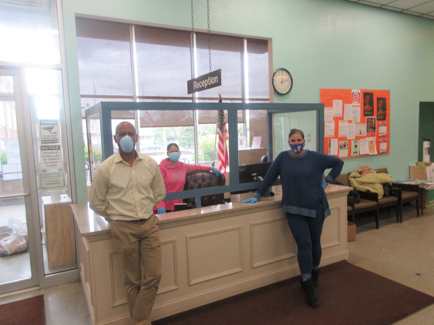 Five Towns Community Center receives donated protective partition